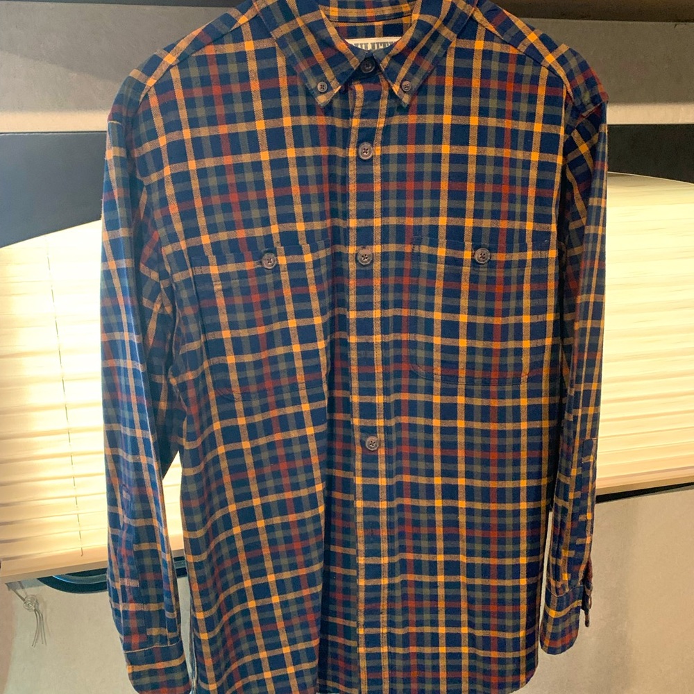 Duluth Trading Co Men’s Flannel Shirt Medium Relaxed Fit